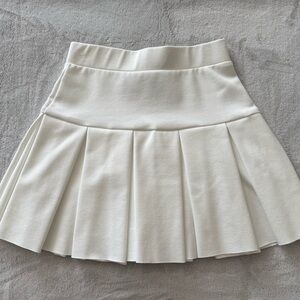 LIONESS White Pleated Skirt